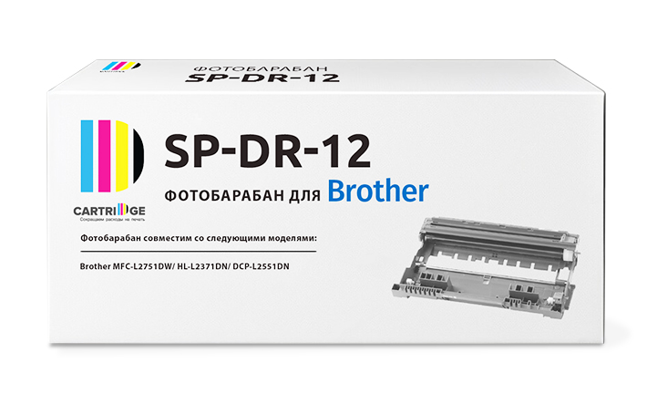 Фотобарабан (драм-картридж) SP DR-12 для Brother, черный