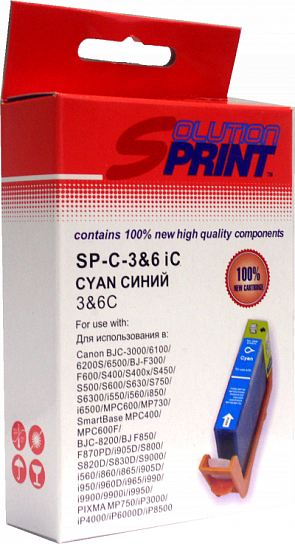 Комплект картриджей Sprint SP-C-3eiBk/3 & 6 iC/3 & 6 iY/3 & 6 iМ/3 &6 iPC/3 & 6 iPM BCI для Canon совместимый