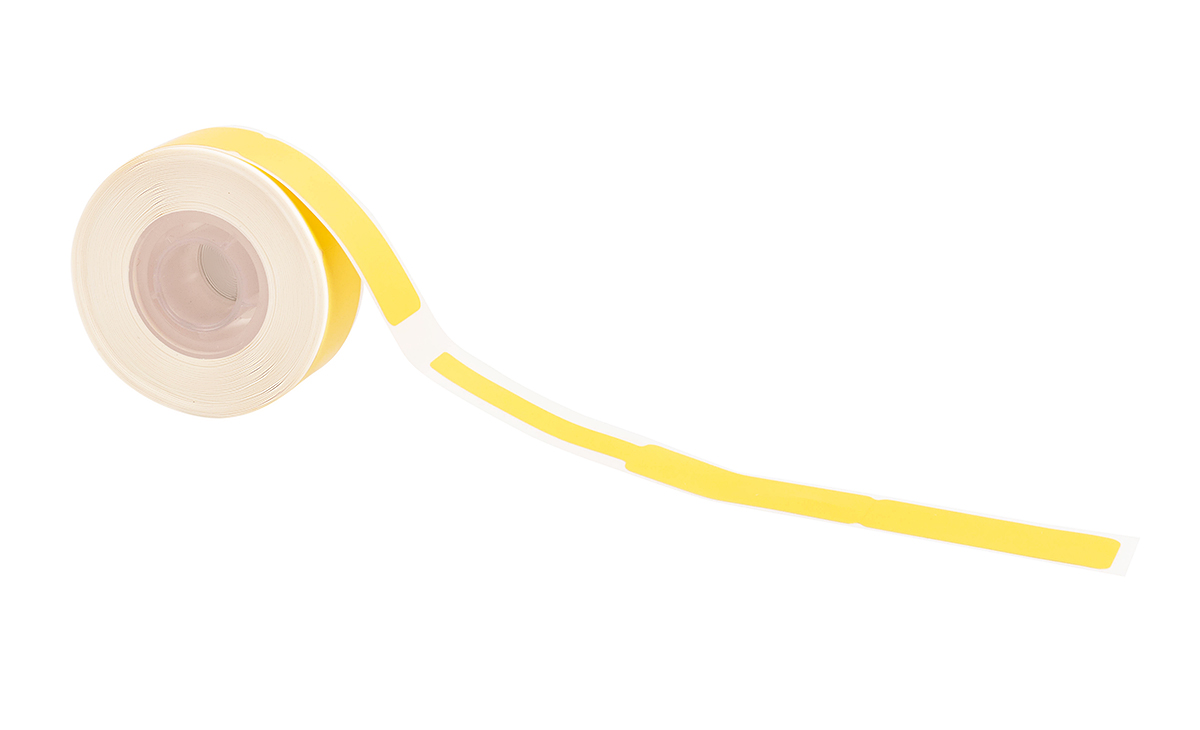 Этикетка для кабеля и маркировки проводов 12,5*109 /65 шт./ желтая 