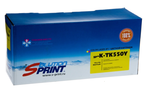 Комплект картриджей Sprint SP-K-TK550Bk/ K-TK550C/ K-TK550M/ K-TK550Y для Kyocera Mita совместимый