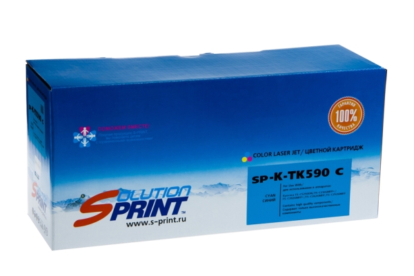 Комплект картриджей Sprint SP-K-TK590Y/ K-TK590C/ K-TK590M/ K-TK590Bk для Kyocera Mita совместимый