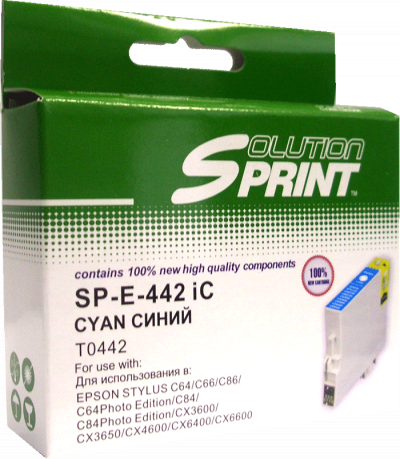 Комплект картриджей Sprint SP-E-441iBk C13T04414010/ 442iС C13T04424010/ 443iМ C13T04434010/ 444iY C13T04444010 для Epson совместимый