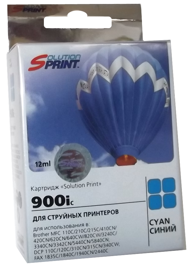 Комплект картриджей Sprint SP-LC-900i Bk/900i C/900i M/900i Y для Brother совместимый
