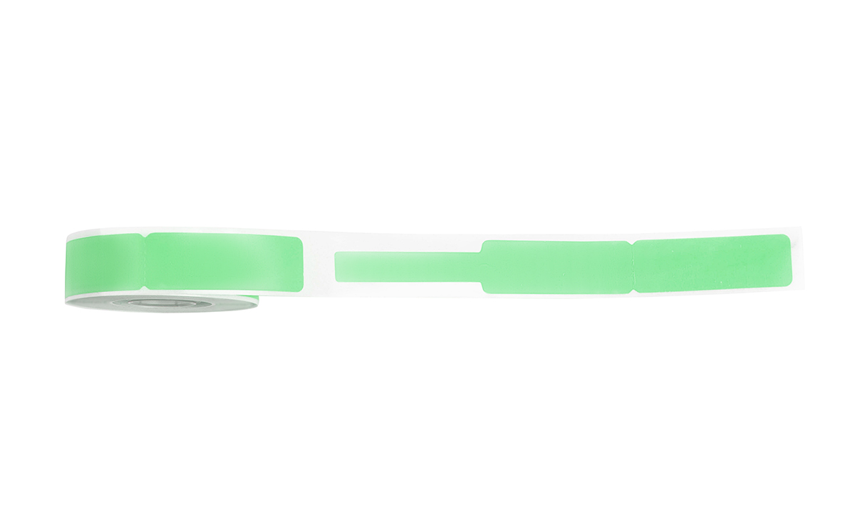 Этикетка для кабеля и маркировки проводов 12,5*109 /65 шт./ зеленая