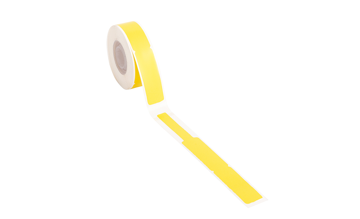 Комплект этикеток для кабеля и маркировки проводов 12,5*109/ 4 рулона желтый, зеленый, красный, синий 