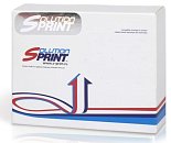 Сверхклейкая лента для печати наклеек Sprint SP-PT-S231 (аналог TZeS231) черный на белом